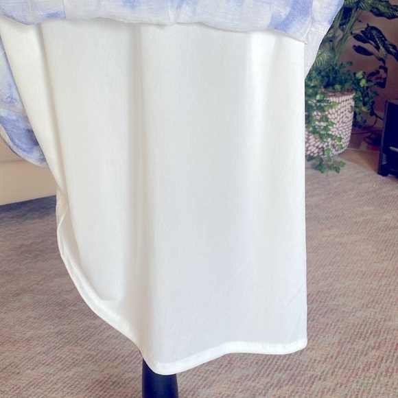 INDIGO ROSE TIE DYE BOHO FLOWY MAXI DRESS LINED BLUE & WHITE SIZE 2X NWT - Picture 4 of 10